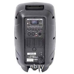 Haut-parleur actif Kam RZ10ABT V3 10 550W avec Bluetooth pour DJ Disco Party portable