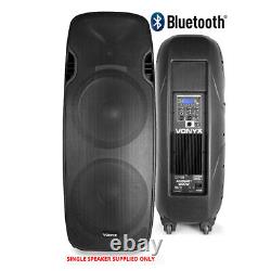 Haut-parleurs actifs alimentés Pair Vonyx Dual 15 Bluetooth DJ Disco PA Câbles 1400W