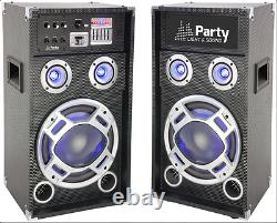 Ibiza Party Karaoke 10 Sound System 400w Dj Disco Led Éclairage Bluetooth Usb