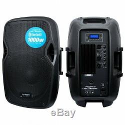 Kam Rz12a V3 Bluetooth Active Speaker Pa Dj Disco 1000w Max 250w Rms Carte Sd Usb