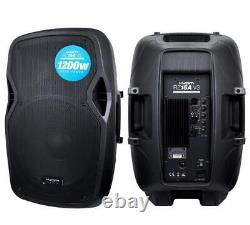 Kam Rz15a V3 1200w Haut-parleur Pa Actif Dj Disco Sound System B-stock