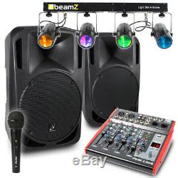 Karaoke Dj Party Disco - Ensemble De 15 Mixeurs Beamz Light 1640w