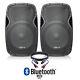 Paire De Haut-parleurs Disco Dj Bluetooth Avec Alimentation Active De 15 Bluetooth Avec Câbles De 1 600 Watts