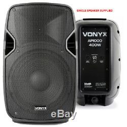 Paire De Haut-parleurs Dj Disco Amplifiés Actifs Mp3 Bluetooth Vonyx Hi-end 10 Avec Supports