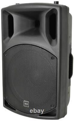 Paire Dj 15 Pouces Abs Active Pa Speakers Disco Party Sound System 1000w