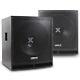 Paire Pro 15 Subwoofer Actif Alimenté Bass Bin Dj Disco Pa Sub Speaker 1600w