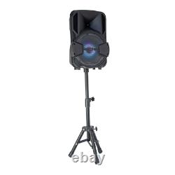 Party Mobile8 Set Haut-parleur Actif 8 300w Inc Stand + Microphone Party Disco Pa