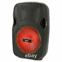 Qtx Pal8 Portable Bluetooth Pa Haut-parleur Home Karaoke System Led Disco Light Pal-8