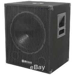 Qtx Sound Qr8k 8active Speakers & Pack De Subwoofer Qt15sa Pa Dj Disco 15