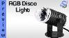 Rgb Disco Light 3 Watt Sound Active Music Musique Rotation Grand Et Superbe Effet