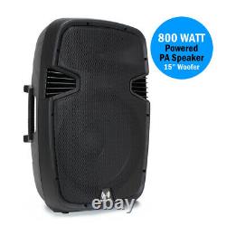 Série Rs Active Powered Pa Speaker Mobile Dj Disco Full Range 15 Woofer 800w