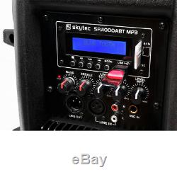 Skytec Haut-parleur Spj-1000abt Sonorisation Mobile Dj Disco Bluetooth Actif 10 400w