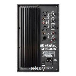 Skytec Sp1200a 15 Active Powered Karaoke Dj Pa Speaker Disco Wedge Monitor 800w