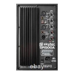 Skytec Sp1500a 15 Active Powered Dj Disco Pa Single Speaker Wedge Monitor 800w