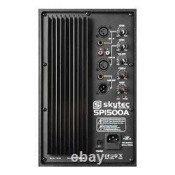 Skytec Sp1500a 15 Active Powered Dj Disco Pa Single Speaker Wedge Monitor 800w