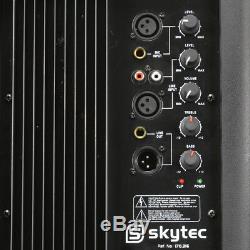 Skytec Sp1500a 15 Moniteur Compensé 800w Dj Disco Pa Avec Amplificateur Actif