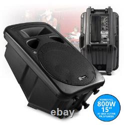 Sp1500a 15 Pouces Active Powered Speaker Home Disco Pa Dj Stage Monitor Eq 800w