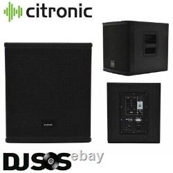 Subwoofer actif Citronic CASA 10 pour enceinte de caisson de basse 1000W pour DJ Disco