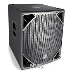 Subwoofer actif alimenté PA de 18 pouces Haut-parleur de basses passe-haut 1400W DJ Disco Club