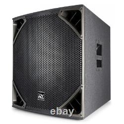 Subwoofer actif alimenté PA de 18 pouces Haut-parleur de basses passe-haut 1400W DJ Disco Club