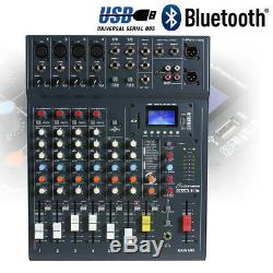 Système De Sonorisation Avec Haut-parleurs Actifs, Table De Mixage Et Supports 800w Bluetooth Usb Dj Disco