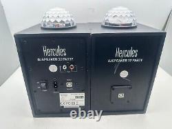 Système de haut-parleurs Hercules Monitor32 DJ Monitor avec effet lumineux LED pour soirées disco