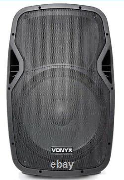 Vonyx Active Dj Speaker Twin 15 Woofer Bluetooth Streaming Pa Disco 1200w Ampli