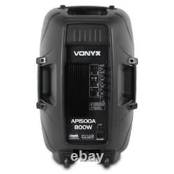 Vonyx Active Self Powered Pa Speaker Ap1500a 15 (single) Dj Disco Party 800w