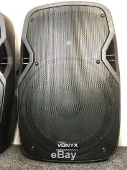 Vonyx Ap15a 15 Active Dj Speakers Paire Haut-parleurs Disco 800w