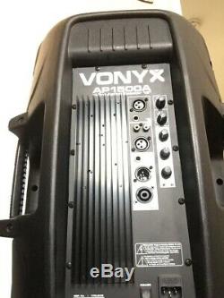 Vonyx Ap15a 15 Active Dj Speakers Paire Haut-parleurs Disco 800w