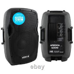 Vonyx Pro Ap1200a V3 12 1200w Ipp Active Dj Pa Disco Club Music Speaker