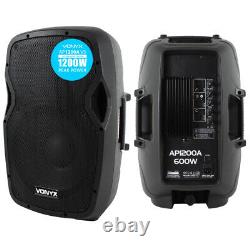 Vonyx Pro Ap12-v3 12 1200w Ipp Active Dj Pa Disco Club Music Speaker