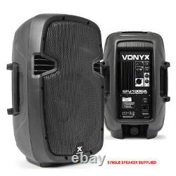 Vonyx Sjp1000ad V3 Active 800w 10 Dj Disco Pa Speaker (paire) Avec Stands