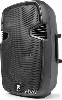 Vonyx Spj-1200a Nouveau 12 Active Powered Portable Pa Speaker System Dj Disco 600w