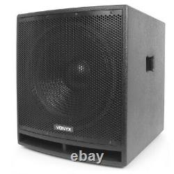 Vx-880 Pa Speaker System, Subwoofer Et Microphone Active Powerful Dj Disco Set